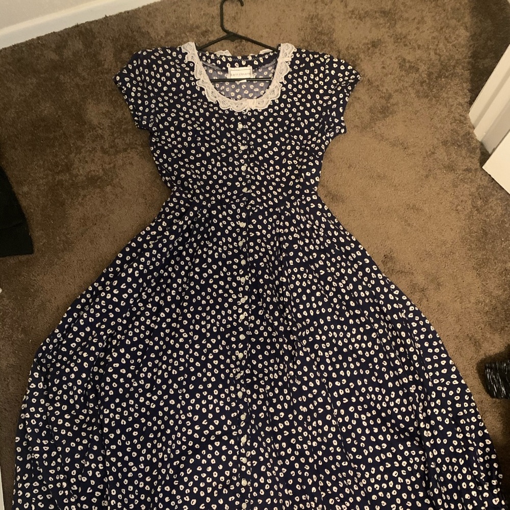 Vintage Homemade Leopard Print dress with pockets